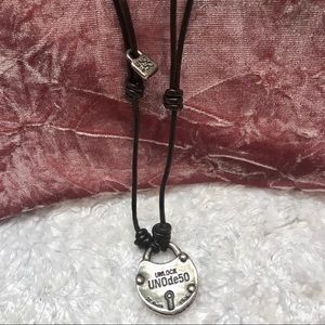 Rare Vintage UNLOCK UNO de50 unisex necklace